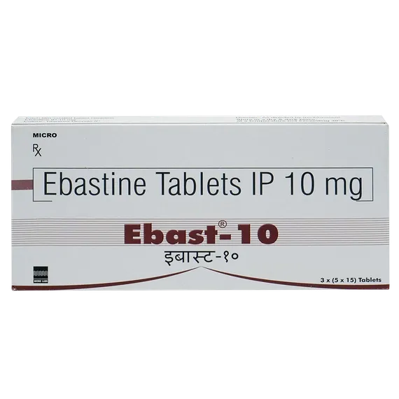 ebast 10mg tablet 15's
